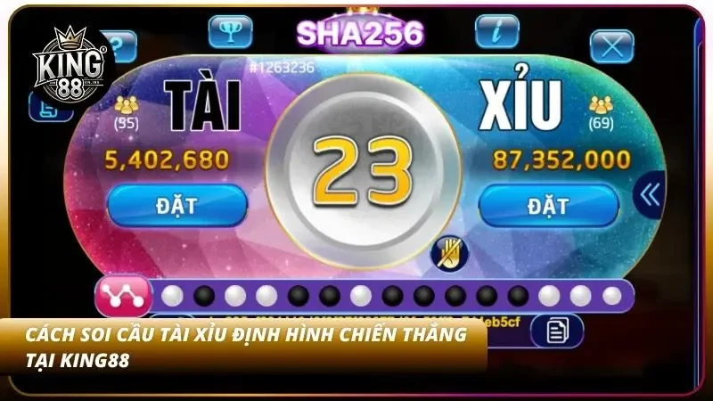 Bảng kết quả hiển thị lịch sử cách soi cầu Tài Xỉu trực quan