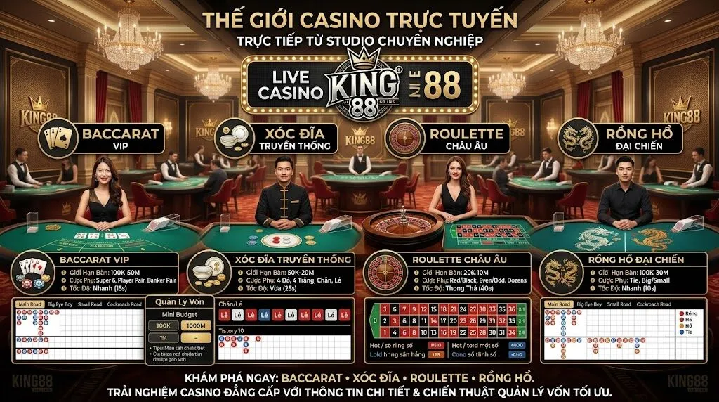 KING88 bookyacht – Link vào KING88 mới nhất mobile & PC 2026 – Link KING88 27 Khu vực casino live King88 với các trò baccarat xóc đĩa roulette và rồng hổ