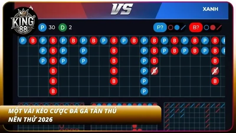 Cách Cược Đá Gà Thomo Tại King88 - Livestream HD Cực Đã 6 Đa dạng kèo cược đá gà trực tiếp