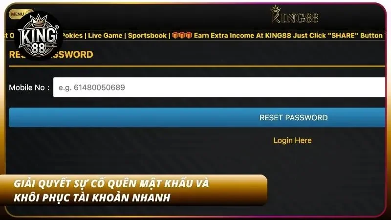 Đăng Nhập King88 – Truy Cập Tài Khoản Nhanh Trong 3 Phút 2 Hướng dẫn thao tác kết nối hệ thống giải trí an toàn không gián đoạn khi có sự cố